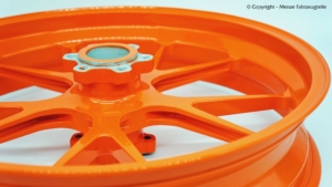 KTM Felge in Orange pulverbeschichten