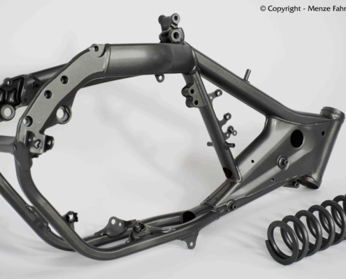Motorrad KTM Rahmen in Anthrazit Metallic Satin pulverbeschichten