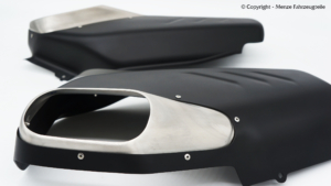 Ducati V4S / Panigale Blenden mit Keramikbeschichtung in schwarz.